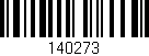 Código de barras (EAN, GTIN, SKU, ISBN): '140273'