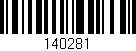 Código de barras (EAN, GTIN, SKU, ISBN): '140281'