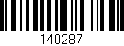Código de barras (EAN, GTIN, SKU, ISBN): '140287'