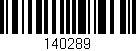 Código de barras (EAN, GTIN, SKU, ISBN): '140289'