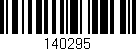 Código de barras (EAN, GTIN, SKU, ISBN): '140295'