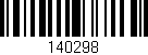 Código de barras (EAN, GTIN, SKU, ISBN): '140298'