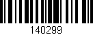 Código de barras (EAN, GTIN, SKU, ISBN): '140299'