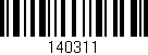Código de barras (EAN, GTIN, SKU, ISBN): '140311'