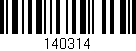 Código de barras (EAN, GTIN, SKU, ISBN): '140314'