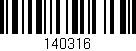 Código de barras (EAN, GTIN, SKU, ISBN): '140316'