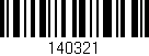 Código de barras (EAN, GTIN, SKU, ISBN): '140321'