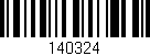 Código de barras (EAN, GTIN, SKU, ISBN): '140324'