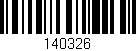 Código de barras (EAN, GTIN, SKU, ISBN): '140326'
