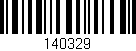 Código de barras (EAN, GTIN, SKU, ISBN): '140329'