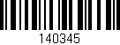 Código de barras (EAN, GTIN, SKU, ISBN): '140345'