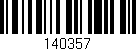 Código de barras (EAN, GTIN, SKU, ISBN): '140357'