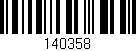 Código de barras (EAN, GTIN, SKU, ISBN): '140358'
