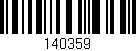 Código de barras (EAN, GTIN, SKU, ISBN): '140359'