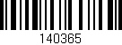 Código de barras (EAN, GTIN, SKU, ISBN): '140365'