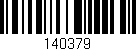 Código de barras (EAN, GTIN, SKU, ISBN): '140379'