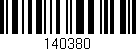 Código de barras (EAN, GTIN, SKU, ISBN): '140380'