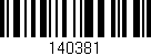 Código de barras (EAN, GTIN, SKU, ISBN): '140381'
