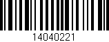 Código de barras (EAN, GTIN, SKU, ISBN): '14040221'