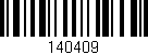Código de barras (EAN, GTIN, SKU, ISBN): '140409'
