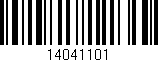 Código de barras (EAN, GTIN, SKU, ISBN): '14041101'