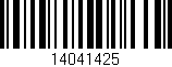 Código de barras (EAN, GTIN, SKU, ISBN): '14041425'