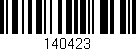 Código de barras (EAN, GTIN, SKU, ISBN): '140423'