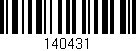 Código de barras (EAN, GTIN, SKU, ISBN): '140431'