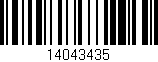 Código de barras (EAN, GTIN, SKU, ISBN): '14043435'