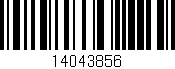 Código de barras (EAN, GTIN, SKU, ISBN): '14043856'
