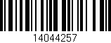 Código de barras (EAN, GTIN, SKU, ISBN): '14044257'