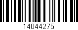 Código de barras (EAN, GTIN, SKU, ISBN): '14044275'