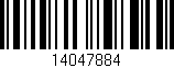 Código de barras (EAN, GTIN, SKU, ISBN): '14047884'