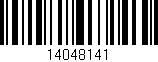 Código de barras (EAN, GTIN, SKU, ISBN): '14048141'