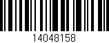 Código de barras (EAN, GTIN, SKU, ISBN): '14048158'
