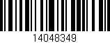 Código de barras (EAN, GTIN, SKU, ISBN): '14048349'