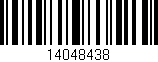 Código de barras (EAN, GTIN, SKU, ISBN): '14048438'