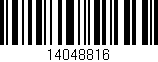 Código de barras (EAN, GTIN, SKU, ISBN): '14048816'