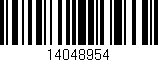 Código de barras (EAN, GTIN, SKU, ISBN): '14048954'