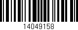 Código de barras (EAN, GTIN, SKU, ISBN): '14049158'