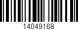 Código de barras (EAN, GTIN, SKU, ISBN): '14049168'