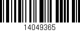 Código de barras (EAN, GTIN, SKU, ISBN): '14049365'