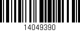 Código de barras (EAN, GTIN, SKU, ISBN): '14049390'