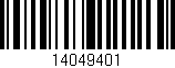 Código de barras (EAN, GTIN, SKU, ISBN): '14049401'