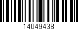 Código de barras (EAN, GTIN, SKU, ISBN): '14049438'
