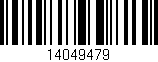 Código de barras (EAN, GTIN, SKU, ISBN): '14049479'