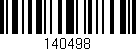 Código de barras (EAN, GTIN, SKU, ISBN): '140498'