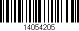 Código de barras (EAN, GTIN, SKU, ISBN): '14054205'