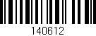 Código de barras (EAN, GTIN, SKU, ISBN): '140612'