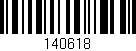Código de barras (EAN, GTIN, SKU, ISBN): '140618'